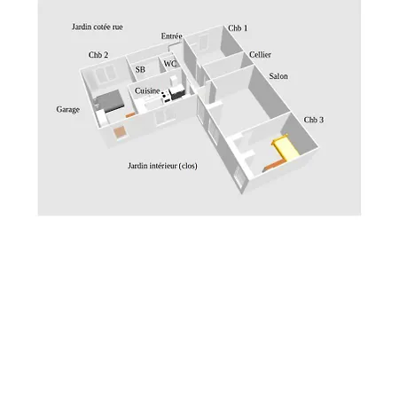 Maison De Plain Pied, Ouest, Jardin Clos Tatil Evi